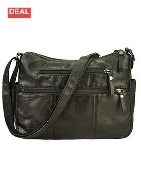 Soft PU Leather Hobo Shoulder Bag Crossbody Purse Lightweight Women's Handbag